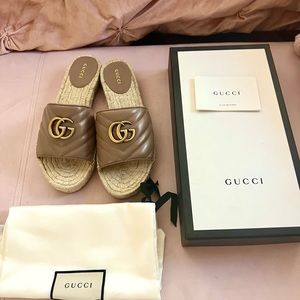 Authentic Gucci sandal slides Never worn before.